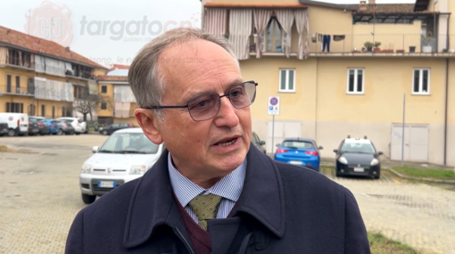 Mario Roggero, fuori dal tribunale di Asti dopo l'udienza che ha portato alla sua condanna in primo grado