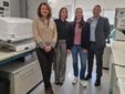 Foto di gruppo, da sinistra: Flavia Marinelli, Chiara Tesi, Valentina Rabattoni, Loredano Pollegioni