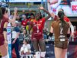 Orgoglio Uyba contro Scandicci (foto Gabriele Alemani, Lega Volley Femminile)