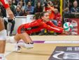 Uyba da spettacolo contro Conegliano (foto Galbiati)