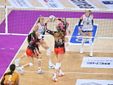 Scandicci-Uyba 3-1: alcune fasi del match (foto Lega Volley Femminile serie A)