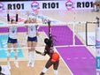 Scandicci-Uyba 3-1: alcune fasi del match (foto Lega Volley Femminile serie A)