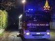 Vigili del fuoco in azione in via Romagna a Gallarate