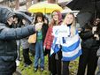 Ite Tosi entusiasta per la Fiamma olimpica