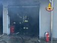 I vigili del fuoco sul posto