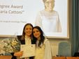 La vincitrice Miriam Leoni con la vincitrice dello scorso anno Giorgia Cerretani