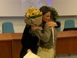 La rettrice Maria Pierro con Flora Ceruti, la mamma di Giulia Vanossi