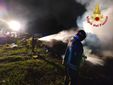 L'intervento dei vigili del fuoco in via Giotto a Tradate
