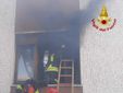 I vigili del fuoco sul posto