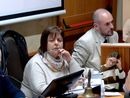 Alcuni momenti del consiglio e in alto l'ex assessore Mezanzana Alcuni momenti del consiglio e in alto l'ex assessore Mezanzana