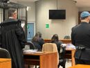 Un'immagine dell'udienza di oggi in Tribunale a Varese del processo per stalking a Marco Manfrinati