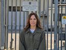 L'eurodeputata Tovaglieri davanti al carcere di Busto