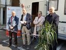 Inaugurazione di un camper donato a Lilt, uno dei mezzi utilizzati per portare la prevenzione nei quartieri