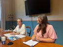 L'assessore Reguzzoni e la dottoressa Orlandi in conferenza stampa a Palazzo Gilardoni L'assessore Reguzzoni e la dottoressa Orlandi in conferenza stampa a Palazzo Gilardoni