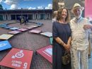 Al Museo del Tessile è stato esposto il “Terzo Paradiso”. Di fianco, il maestro con l’assessore Maffioli Al Museo del Tessile è stato esposto il “Terzo Paradiso”. Di fianco, il maestro con l’assessore Maffioli