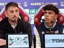 Leandro Greco e Giorgio Citterio in conferenza stampa dopo Cittadella-Pro Patria 0-0 Leandro Greco e Giorgio Citterio in conferenza stampa dopo Cittadella-Pro Patria 0-0