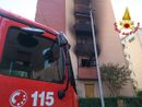 Il condominio di Cornaredo danneggiato dall'incendio