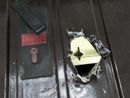 Uno dei box forzati in via Quintino Sella Uno dei box forzati in via Quintino Sella