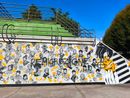 I murales danneggiati - foto dalla pagina Facebook