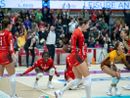 Uyba-Bergamo 3-2. La festa delle farfalle (foto Lega Pallavolo Serie A Femminile) Uyba-Bergamo 3-2. La festa delle farfalle (foto Lega Pallavolo Serie A Femminile)