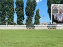 Il campo dell'Antoniana. Nel rettangolo, Luigi Gualdoni