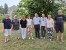 Il momento della commemorazione al parco di via Bellini