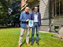 Sergio La Torre con il past president Panathlon, Giovanni Castiglioni