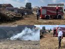 FOTO E VIDEO. Incendio vicino alla stazione Nord di Busto, vigili del fuoco in azione