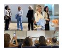 La visita negli spazi espositivi (foto per cortesia del Comune) e un momento della presentazione