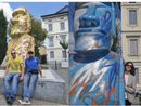 VIDEO. Svettano a Busto i quattro Moai degli Urbansolid