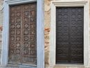 La porta del santuario di piazza IV Novembre è tornata al suo antico splendore