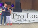 Il sindaco di Gorla Maggiore Pietro Zappamiglio con la presidente della Pro Loco, Maria Rosa Petruzzi