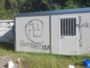 Le scritte naziste alla festa del Pd alla Schiranna Le scritte naziste alla festa del Pd alla Schiranna
