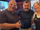 Gattuso tra Ciro e Antonella ieri sera nel ristorante pizzeria di Gallarate Gattuso tra Ciro e Antonella ieri sera nel ristorante pizzeria di Gallarate