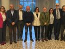 Alcuni dei componente della Lista Civici e Democratici presentata questa sera nella sede della Provincia