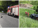 Impressionante incidente nel Comasco: auto si ribalta nella scarpata dopo un frontale
