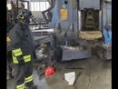 Il macchinario dove si è verificato l'incidente sul lavoro che ha coinvolto due operai a Sumirago