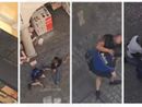 Alcune delle fasi concitate dell'arresto riprese dal video amatoriale