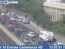 La situazione vista dalle webcam di Autostrade per l'Italia
