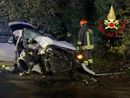 L'auto sulla quale viaggiavano i ragazzi L'auto sulla quale viaggiavano i ragazzi