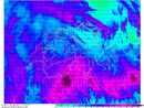 Le precipitazioni totali attese durante l'imminente peggioramento meteo secondo il modello Icon postato dall'esperto Gianluca Bertoni