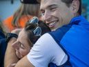 Federica Cesarini e l'abbraccio al suo Luca Chiumento d'argento sul 4 di coppia (foto postata dalla campionessa varesina sul suo profilo Instagram)