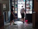 FOTO. Varese, alla Baita dello stadio si lotta con l'acqua per tornare ad accogliere i clienti