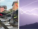 La lamiera di un tetto vola su un'auto a Ceriano Laghetto, fulmini nella notte sul lago Maggiore via NaturalMeteo grazie a Giacomo