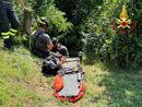 Le immagini dell'intervento di soccorso a Cocquio Trevisago da parte dei vigili del fuoco