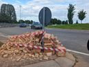 I mattoni persi sulla Saronno-Monza (foto da IlSaronno.it)