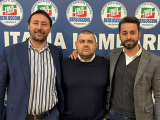 Da sinistra, Longhini, Sorte e Veggian