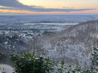 Il panorama innevato visto dal Sacro Monte Il panorama innevato visto dal Sacro Monte