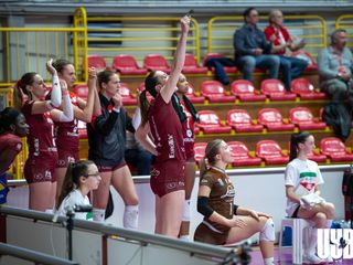 L'addio al volley giocato di capitan Giuditta Lualdi (foto credit Uyba Volley/Gabriele Alemani)