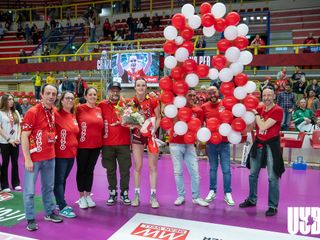 L'addio al volley giocato di capitan Giuditta Lualdi (foto credit Uyba Volley/Gabriele Alemani)